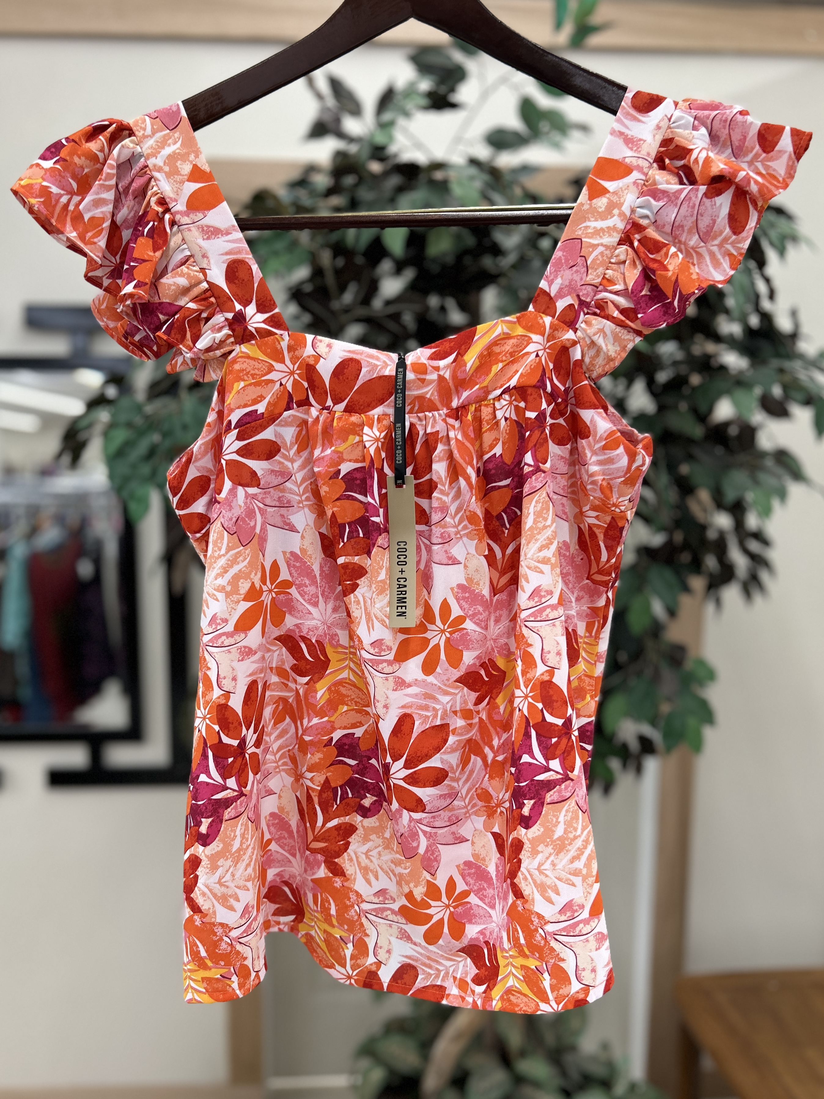 Flora Flutter Sleeve Tank COCO + CARMEN