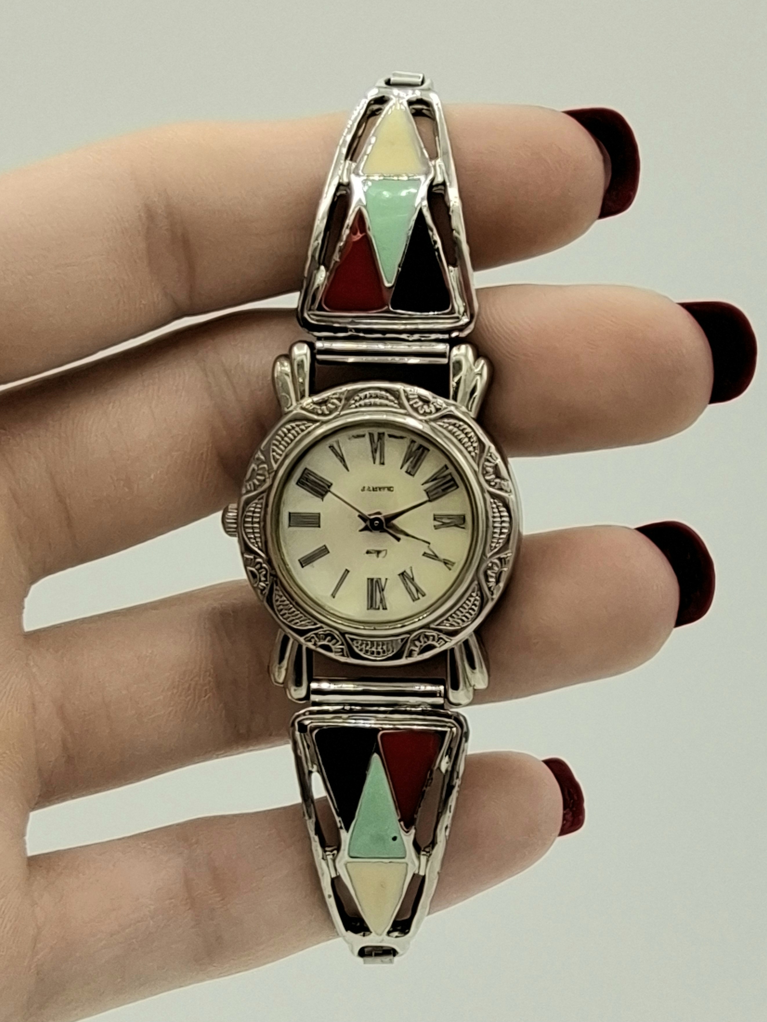 Vintage Southwestern Inlay Women’s Watch – Expansion Band