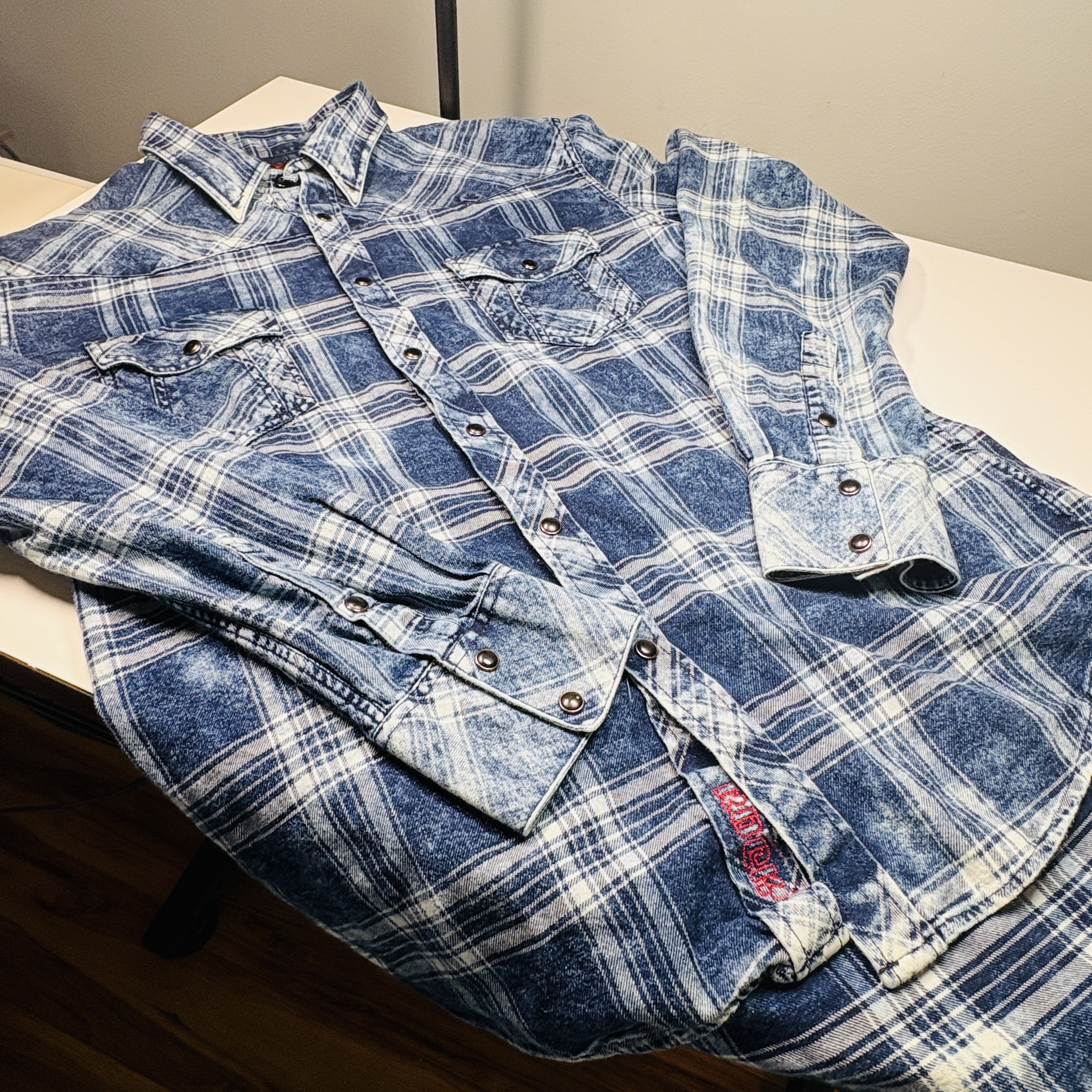 Rock and Roll Cowboy Men's and Bleach Washed Plaid