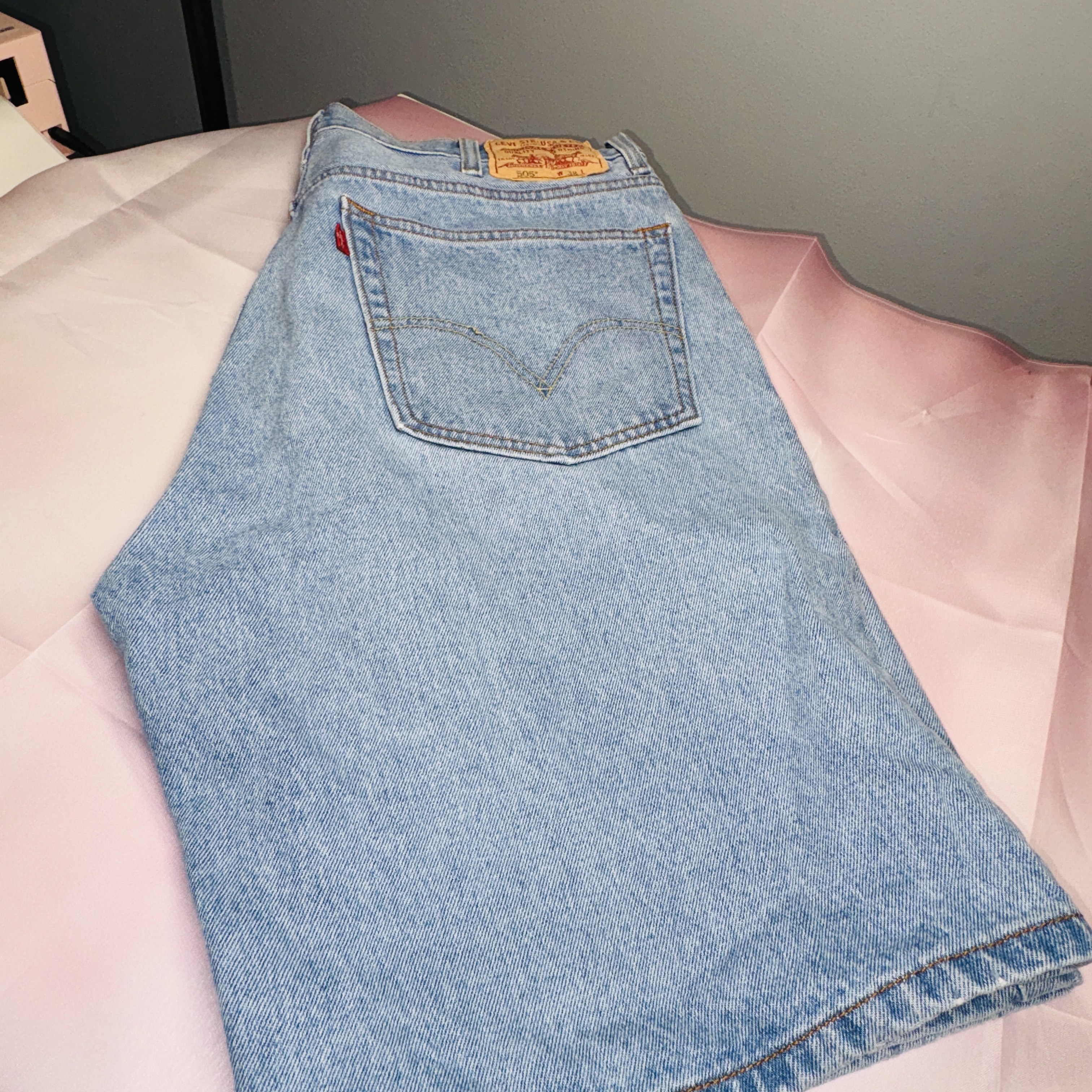 Levi's 505 Blue Denim Jean Shorts