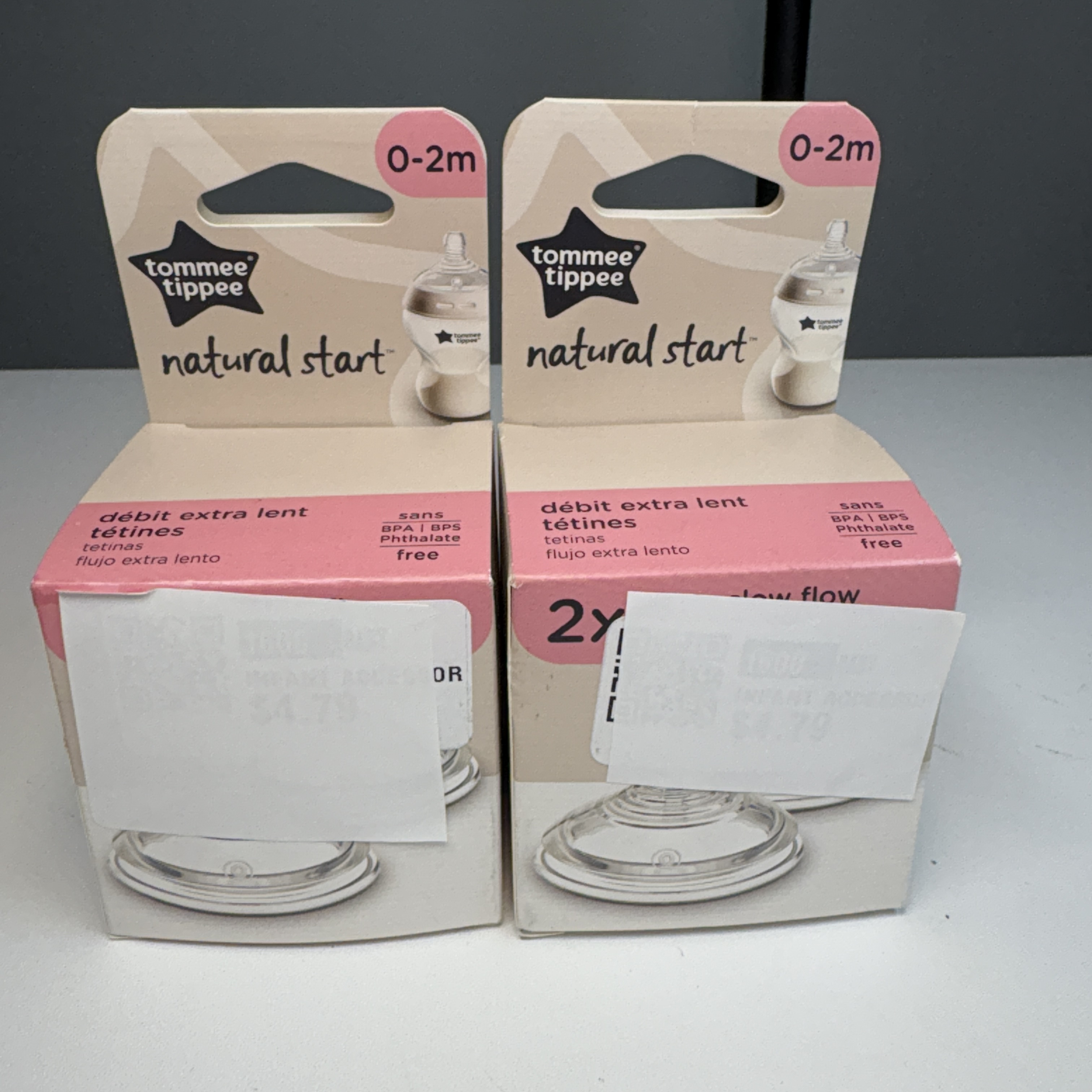 Tommee Tippee Natural Start Extra Slow Flow Nipples – 0–2M – 2 Packs