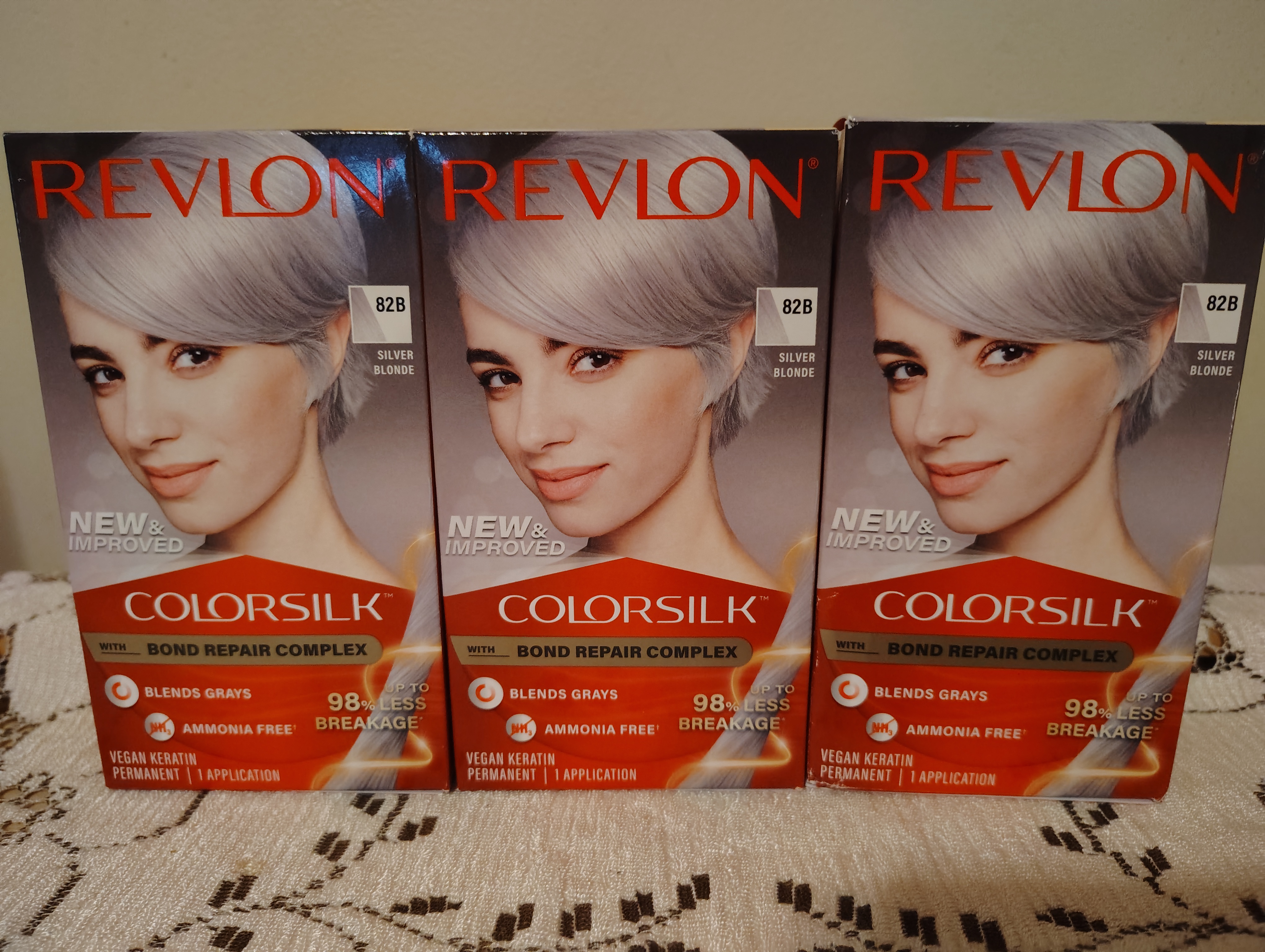 Silver Blonde Revlon Hair Dye Brand New x3