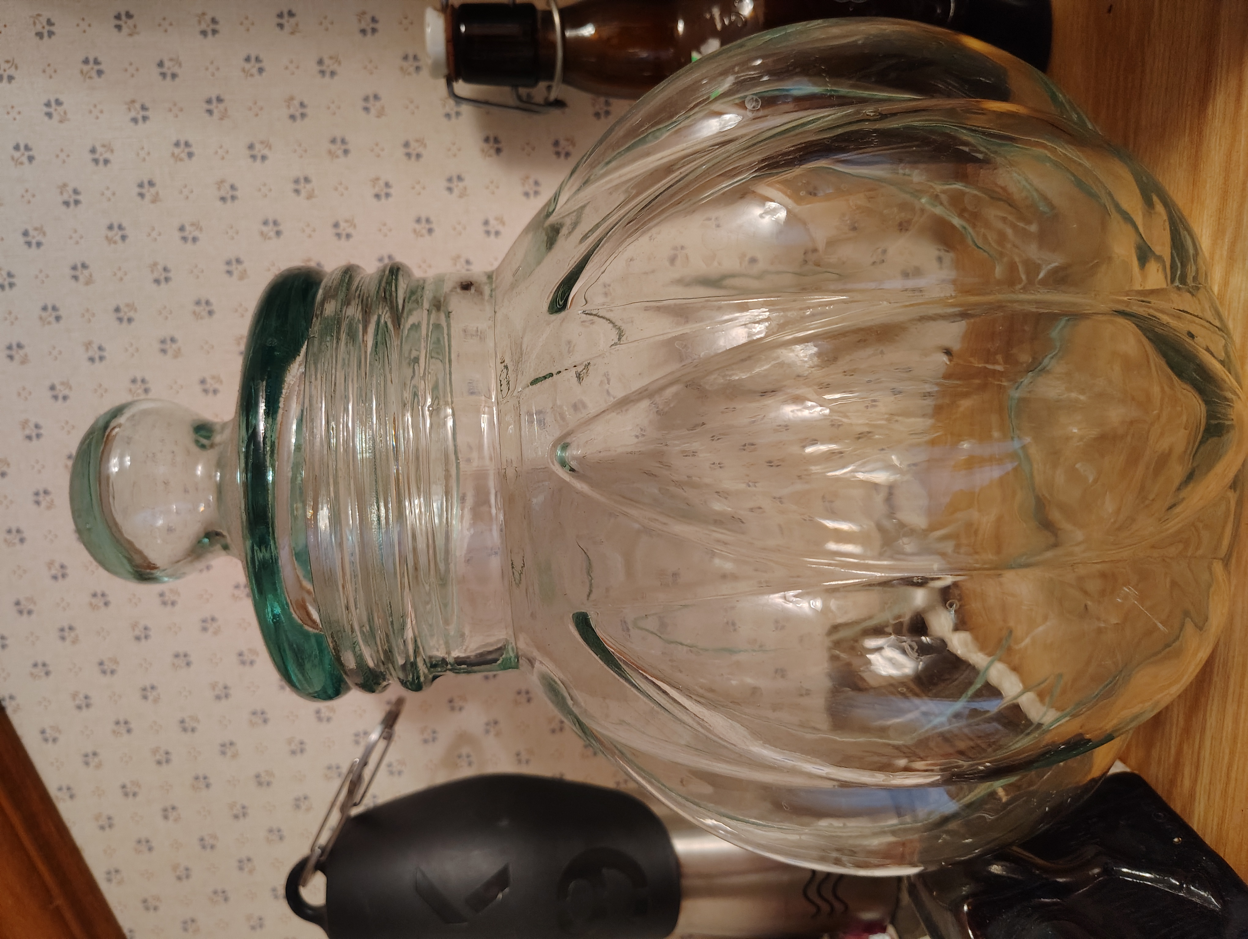 large pumpkin shaped jar