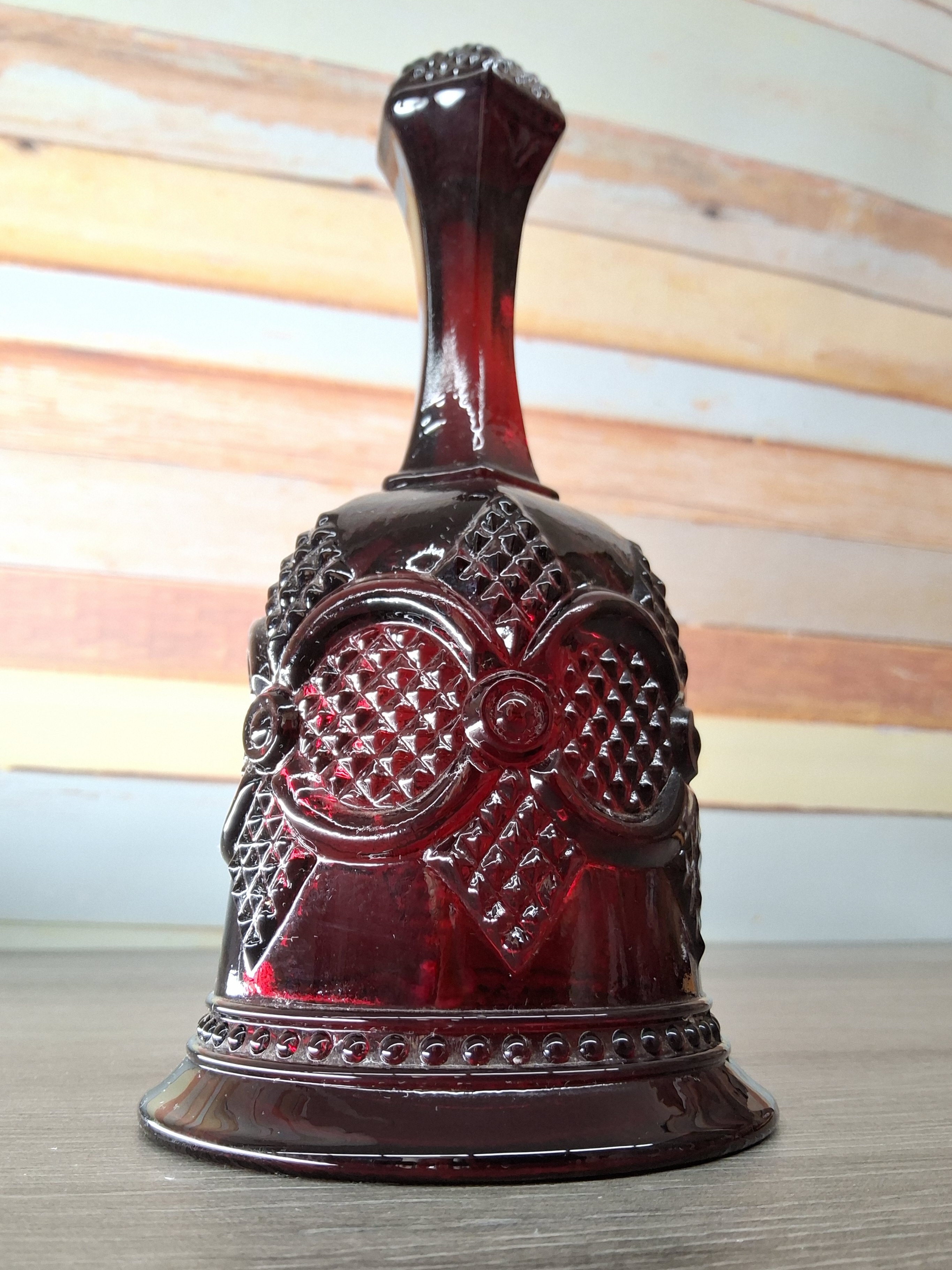 Avon Cape Cod Ruby Red Glass Bell