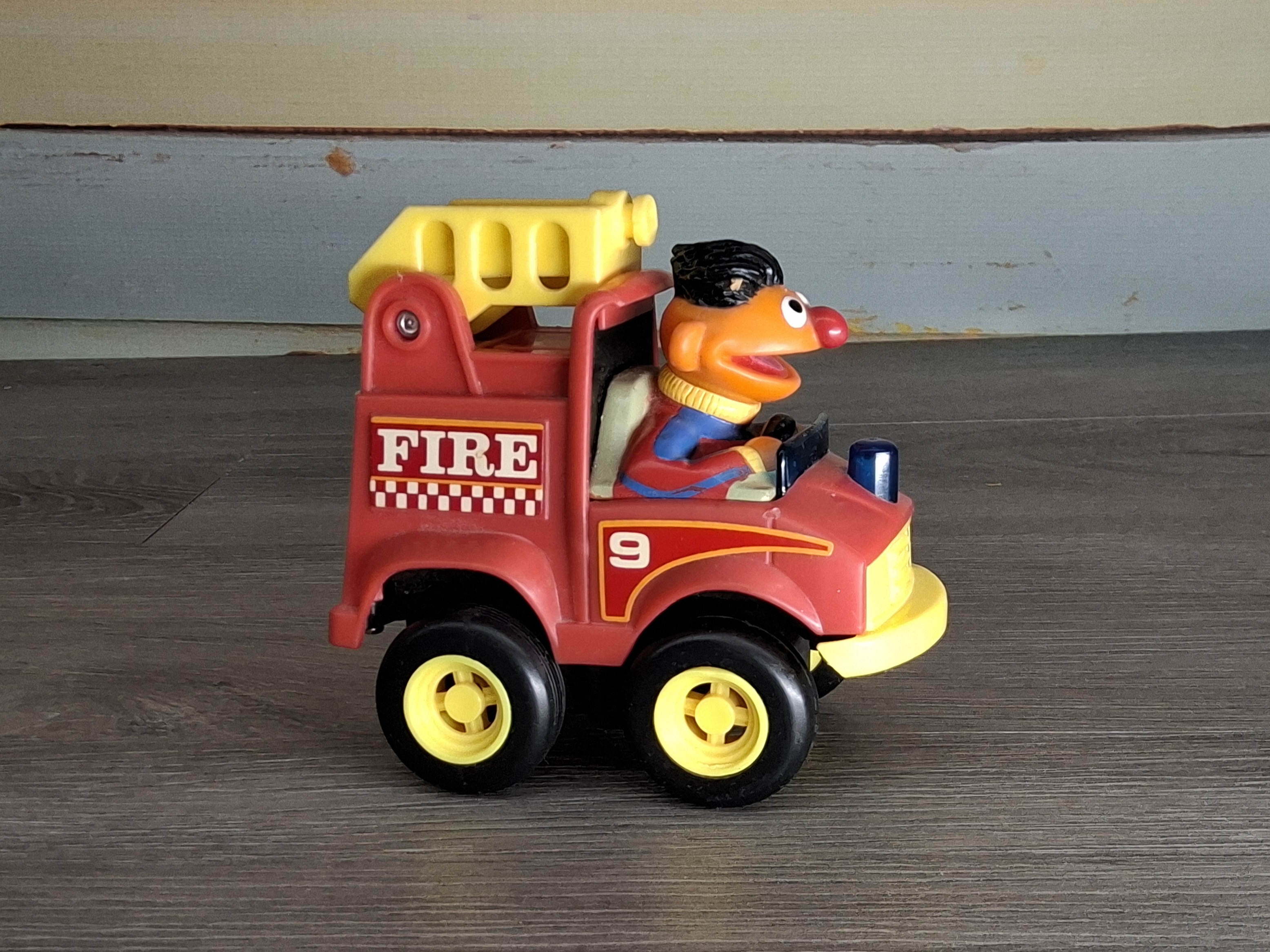 Vintage Ernie Fire Truck Toy by Lico Toys – Made in Macau