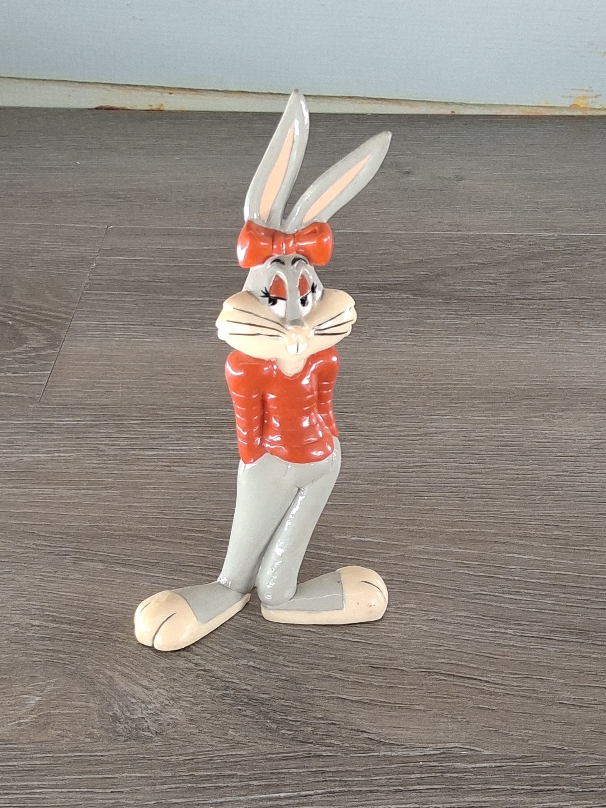 1990 Warner Bros. Bugs Bunny in Red Sweater Figurine