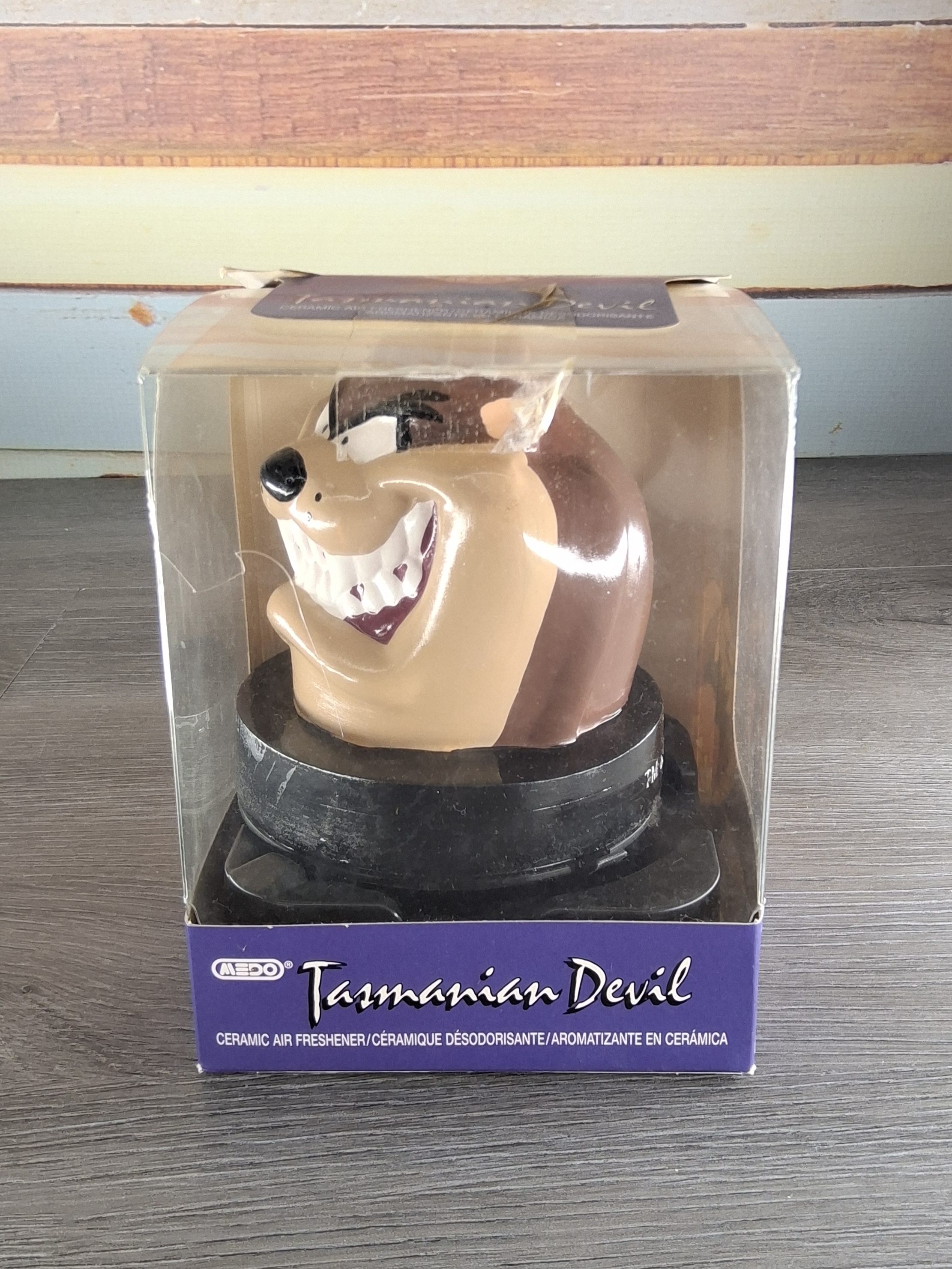 1996 Medo Looney Tunes Tasmanian Devil Ceramic Air Freshener (Boxed)