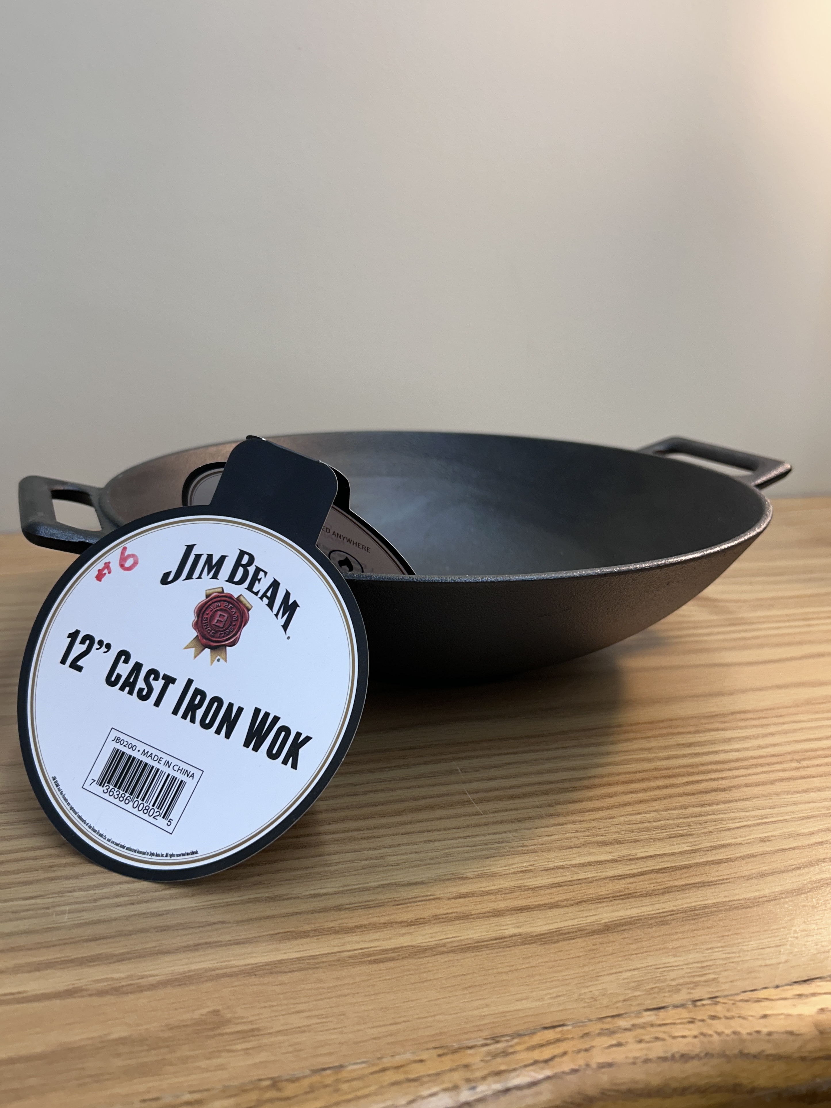 Jim Beam 12'' Pre Seasoned Heavy Duty Construction Cast Iron
