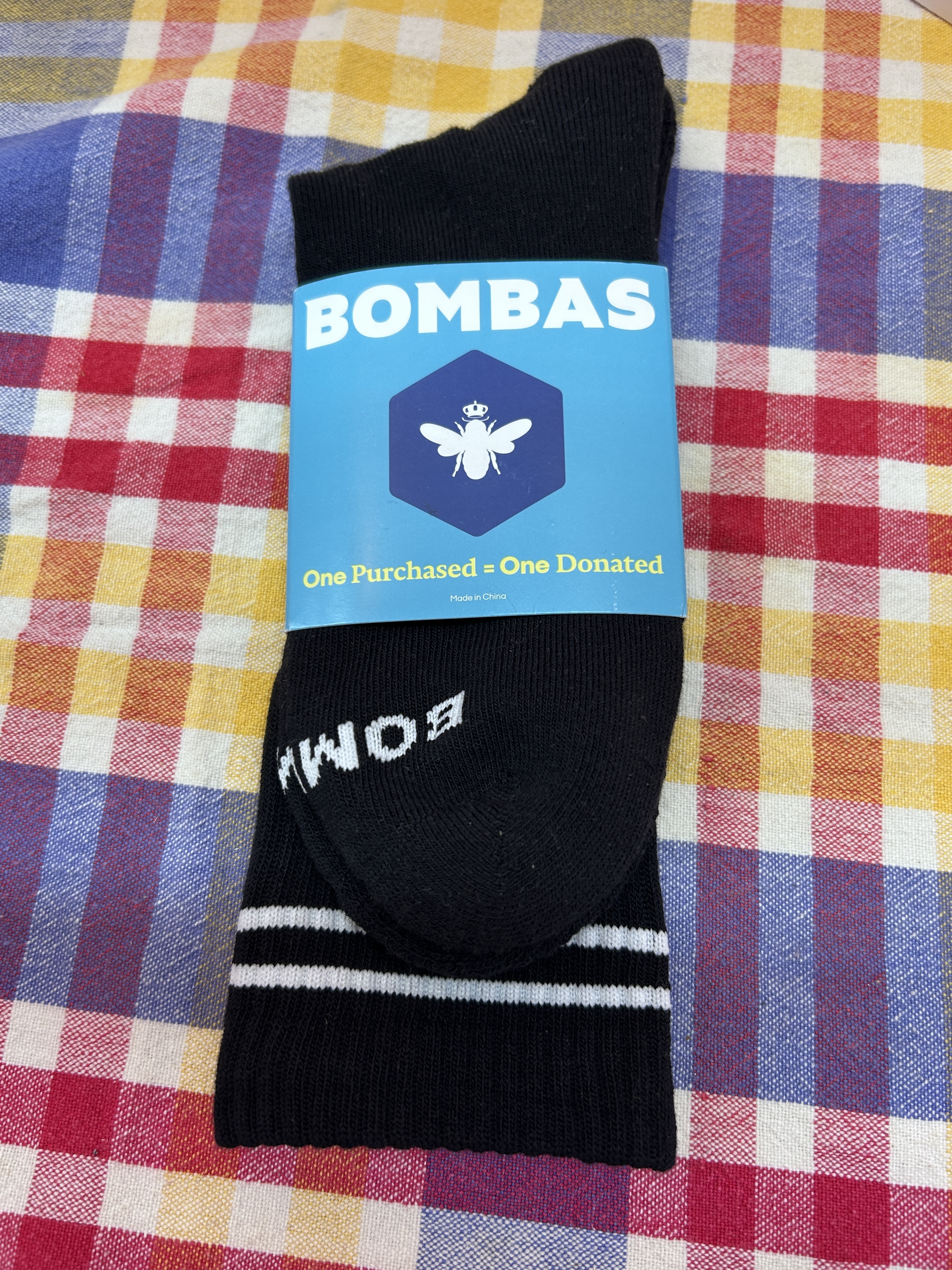 Bombas Calf/Crew Socks Size Large