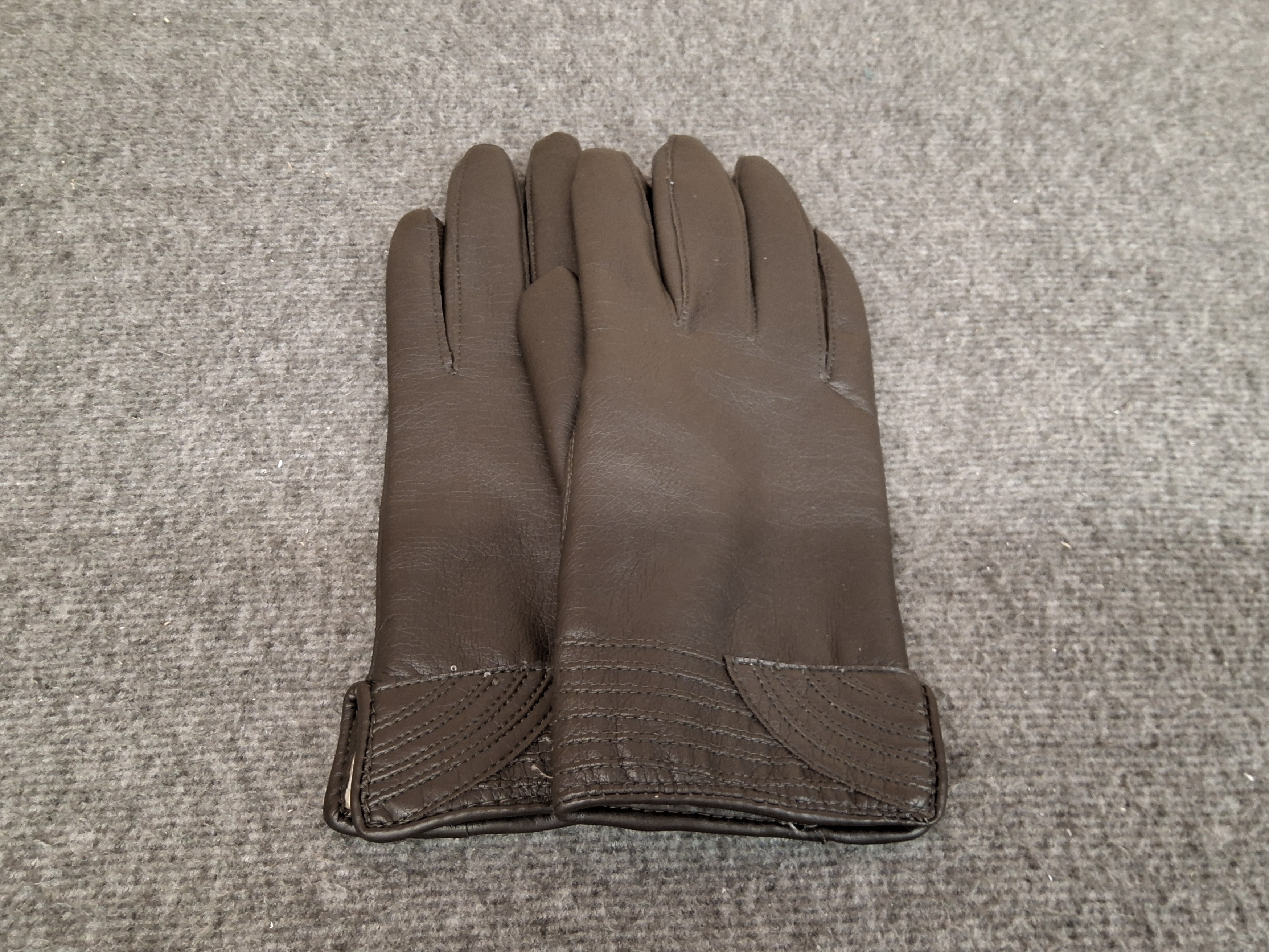 Brown Leather Dress Gloves – Lined